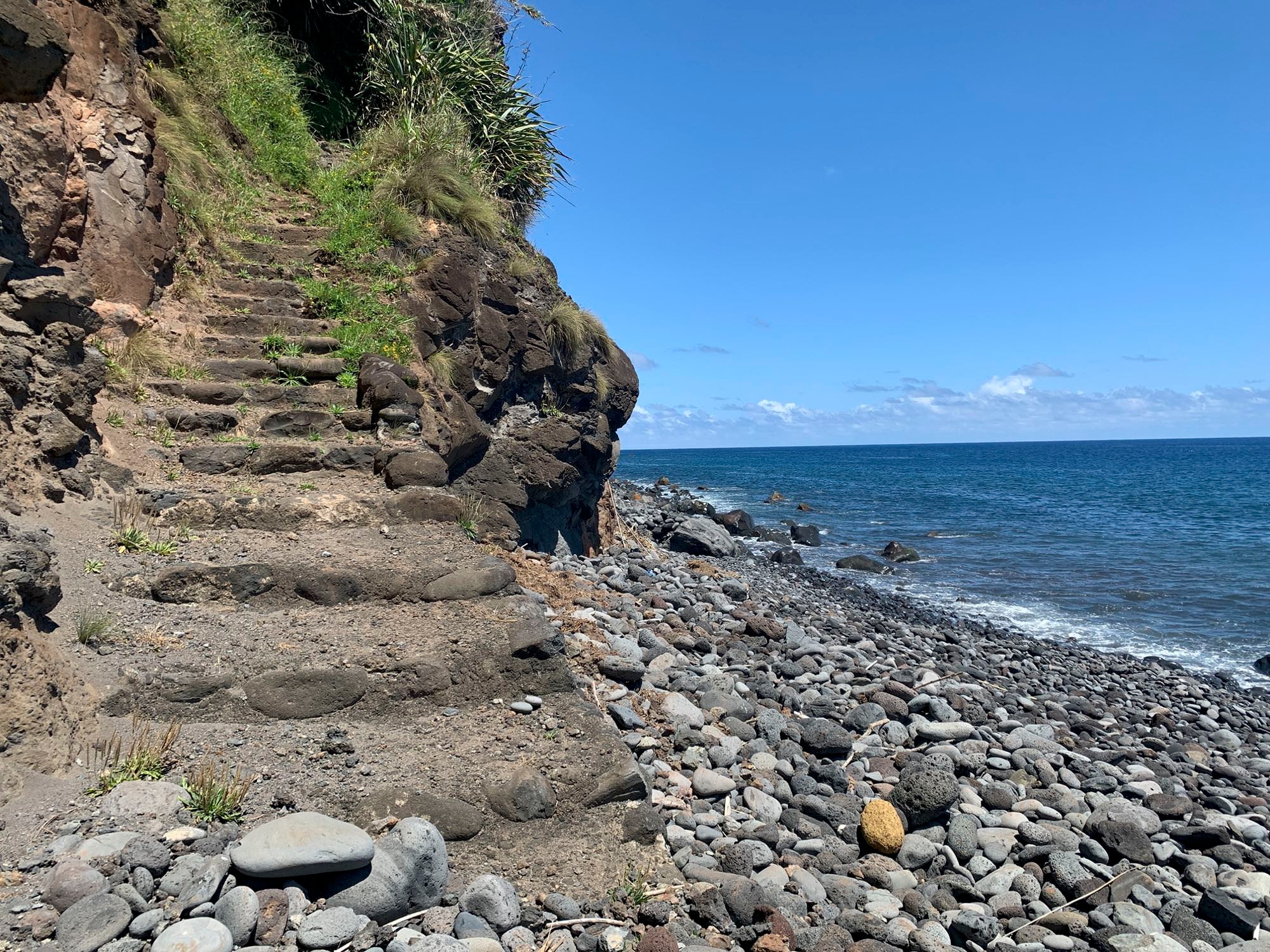 Abstieg an die Küste