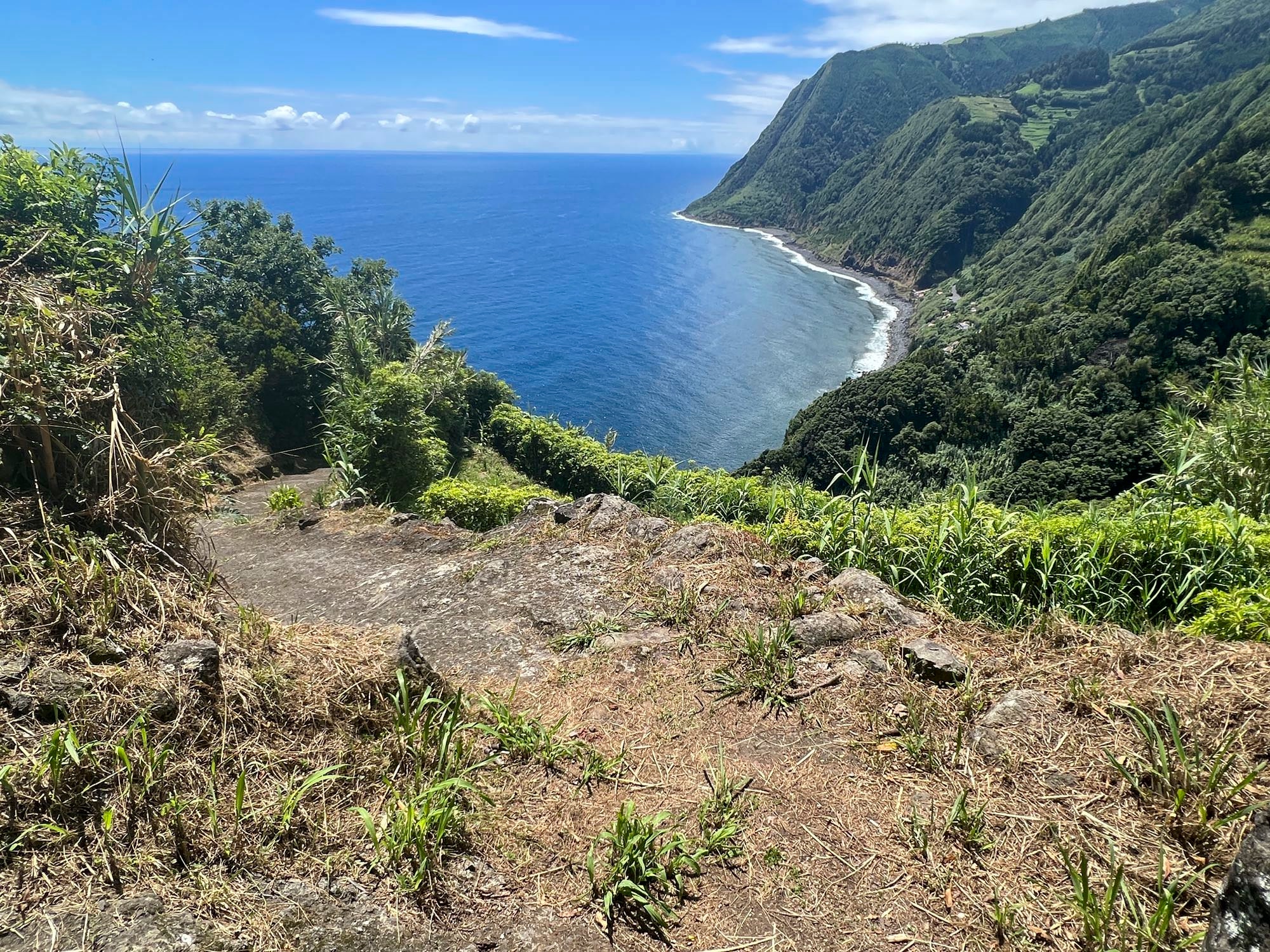 Abstieg nach Fajã do Araújo