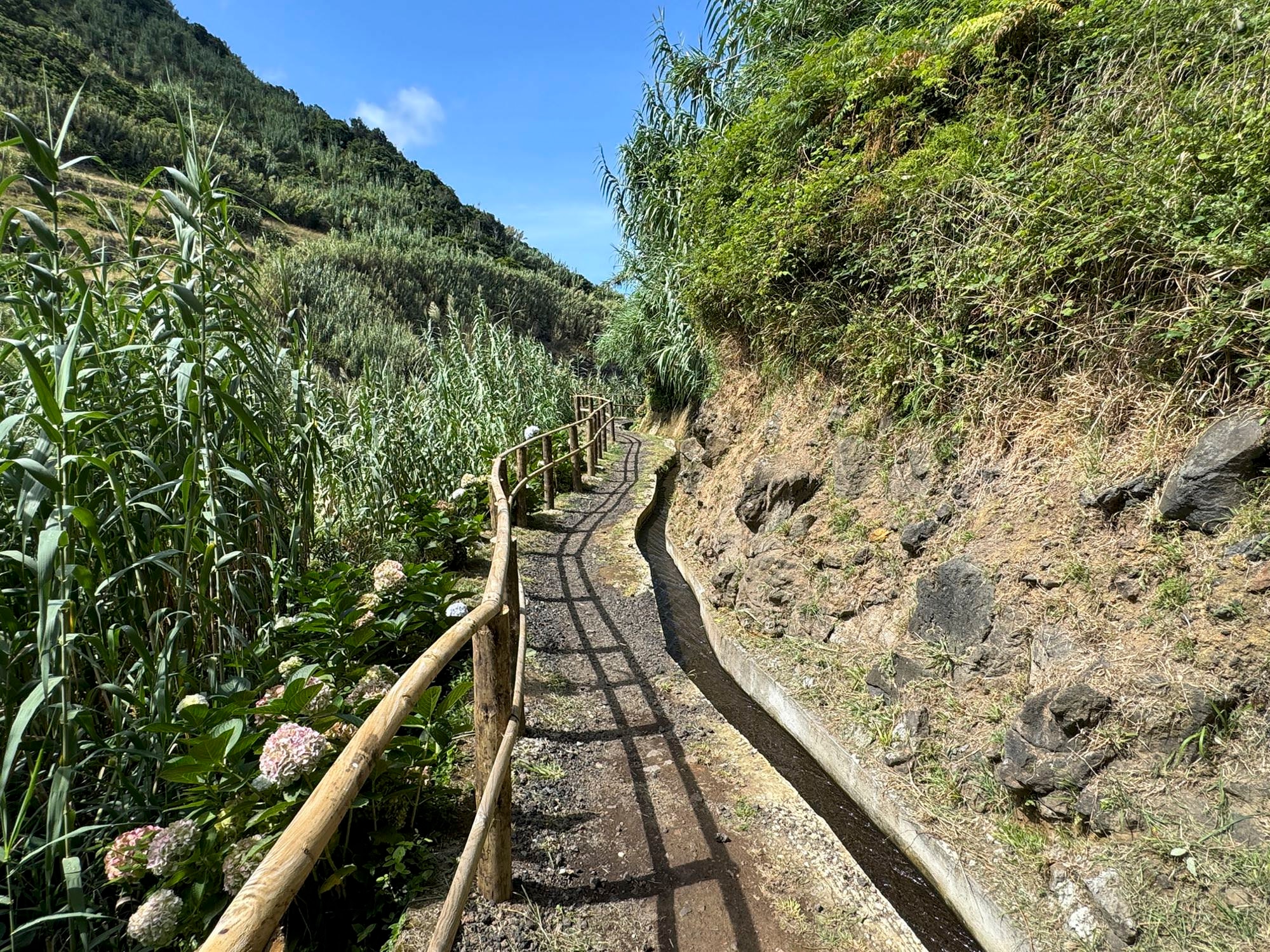 Wanderweg im Tal des Ribeira do Cachaço