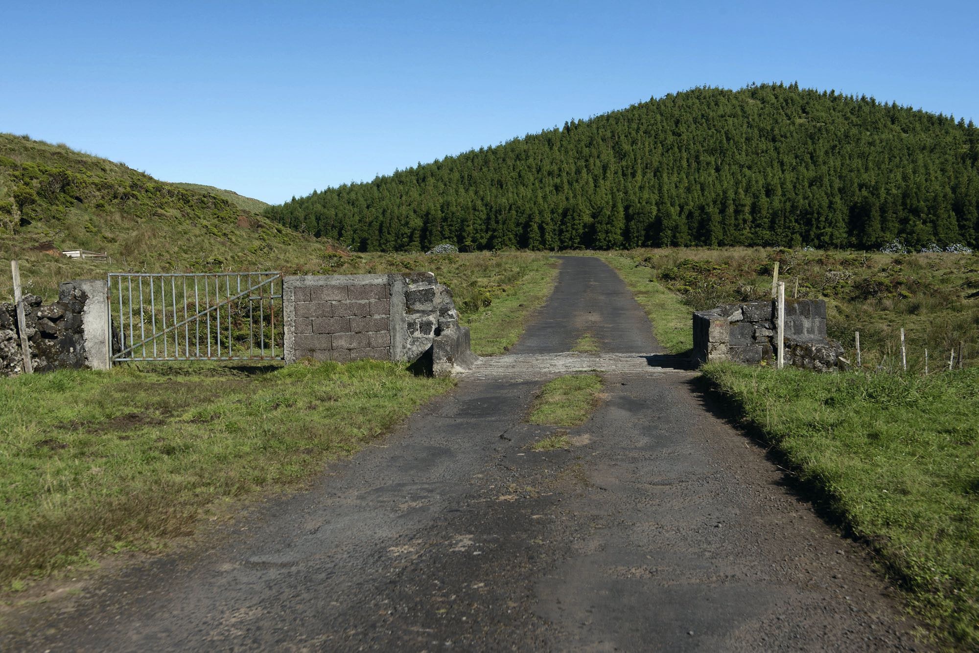 Auf dem Höhenweg sind die Viehweiden durch Rinderroste getrennt