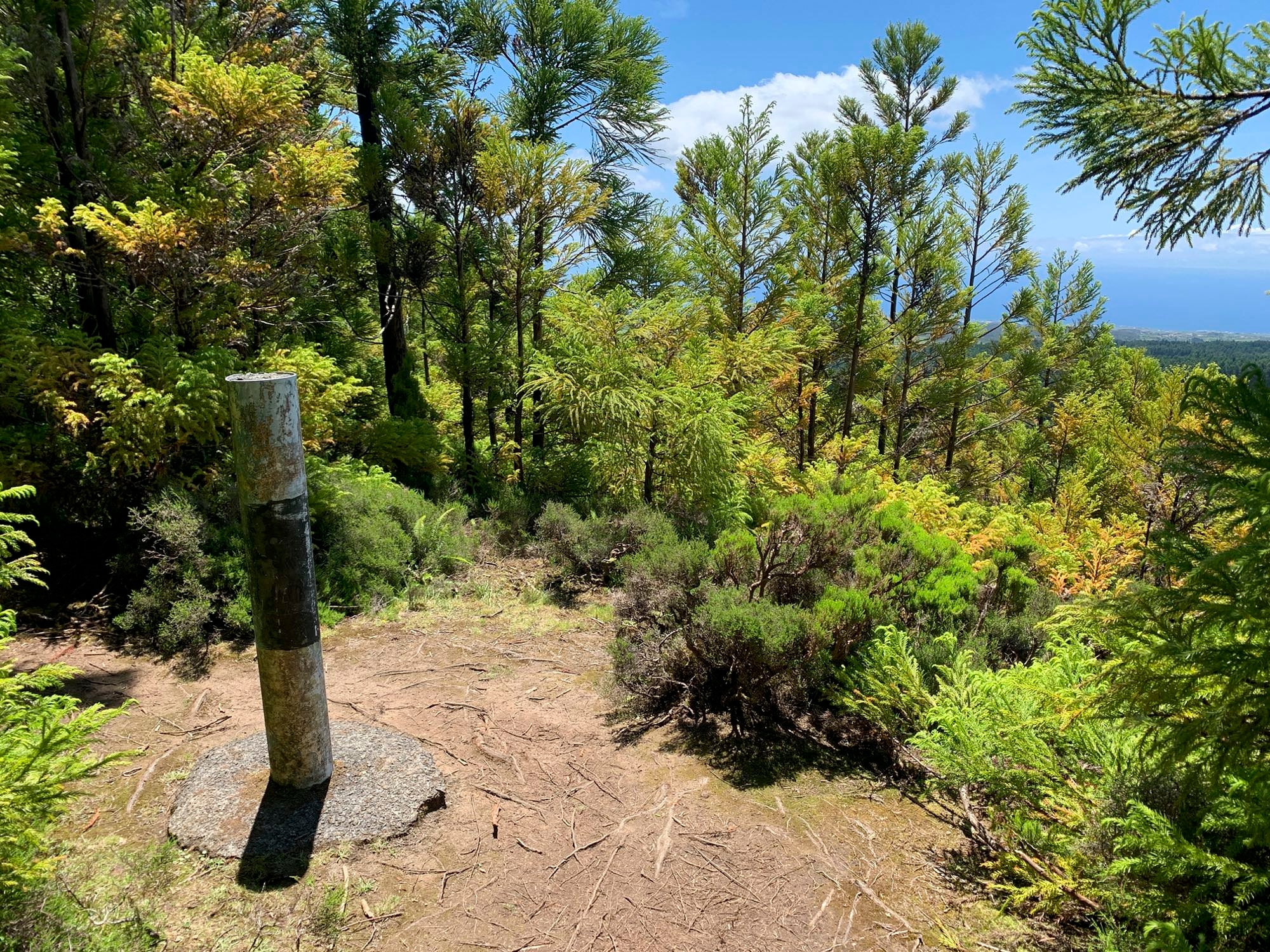 Höhenmesspunkt am Pico da Cancela