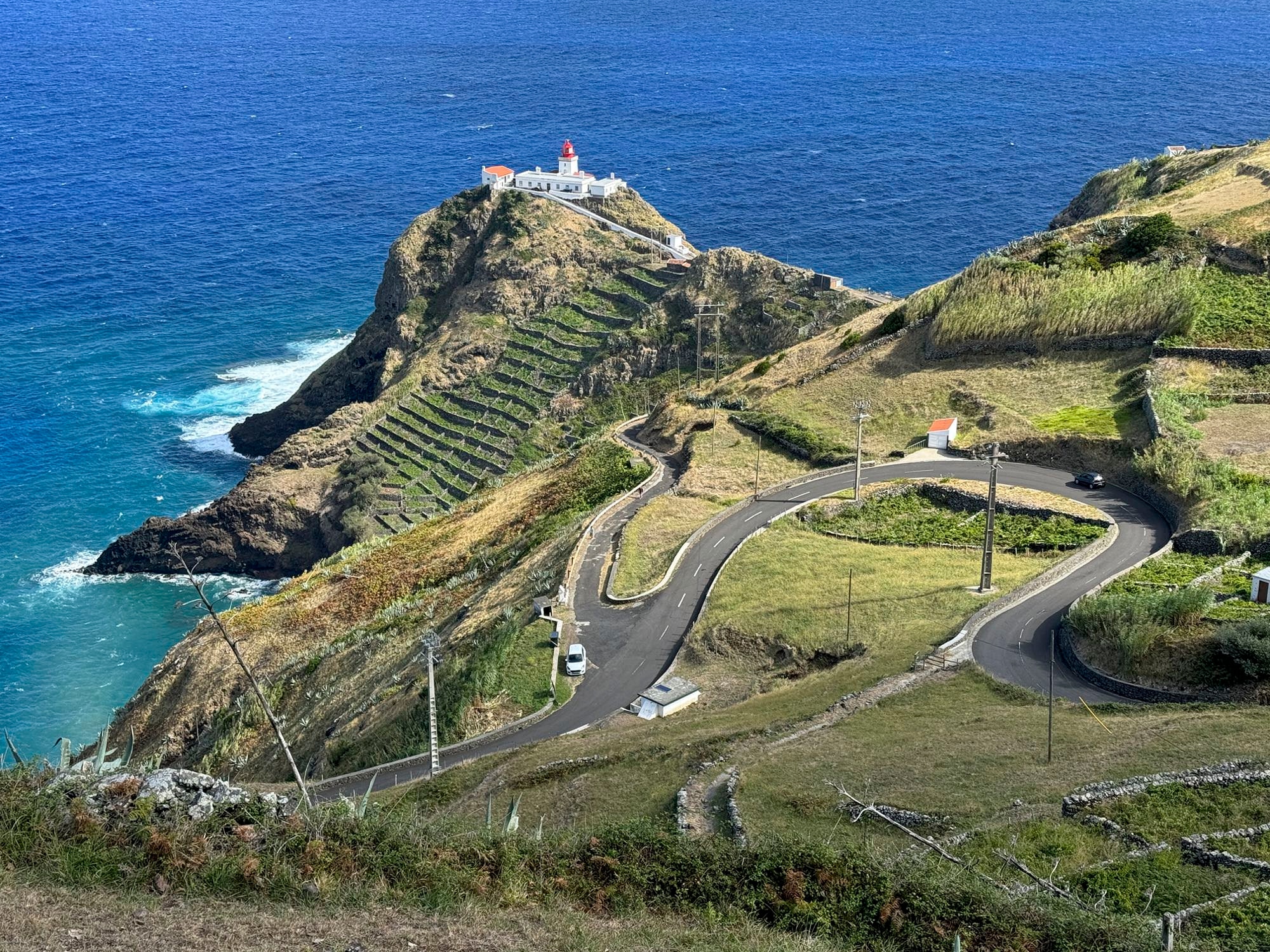 Blick zurück auf die Ponta do Castelo