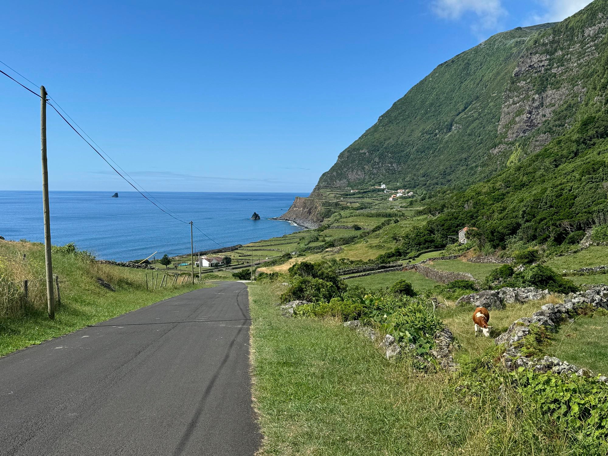 Blick zurück nach Ponta da Fajã