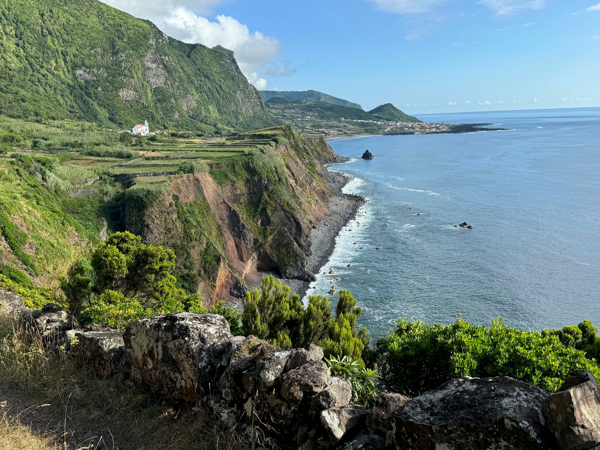 Blick über Ponta nach Fajã Grande