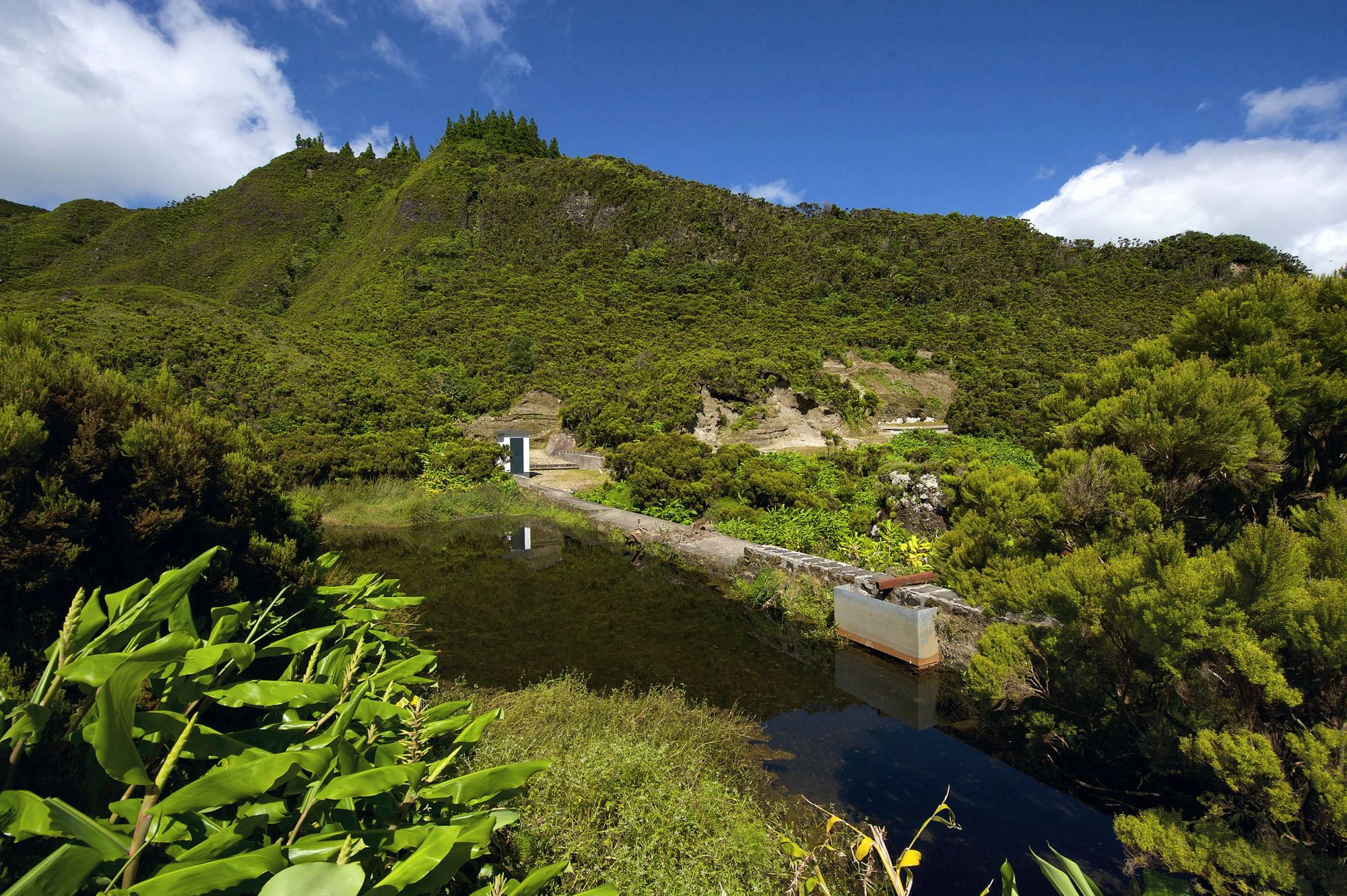 Staubecken am Ribeira da Praia