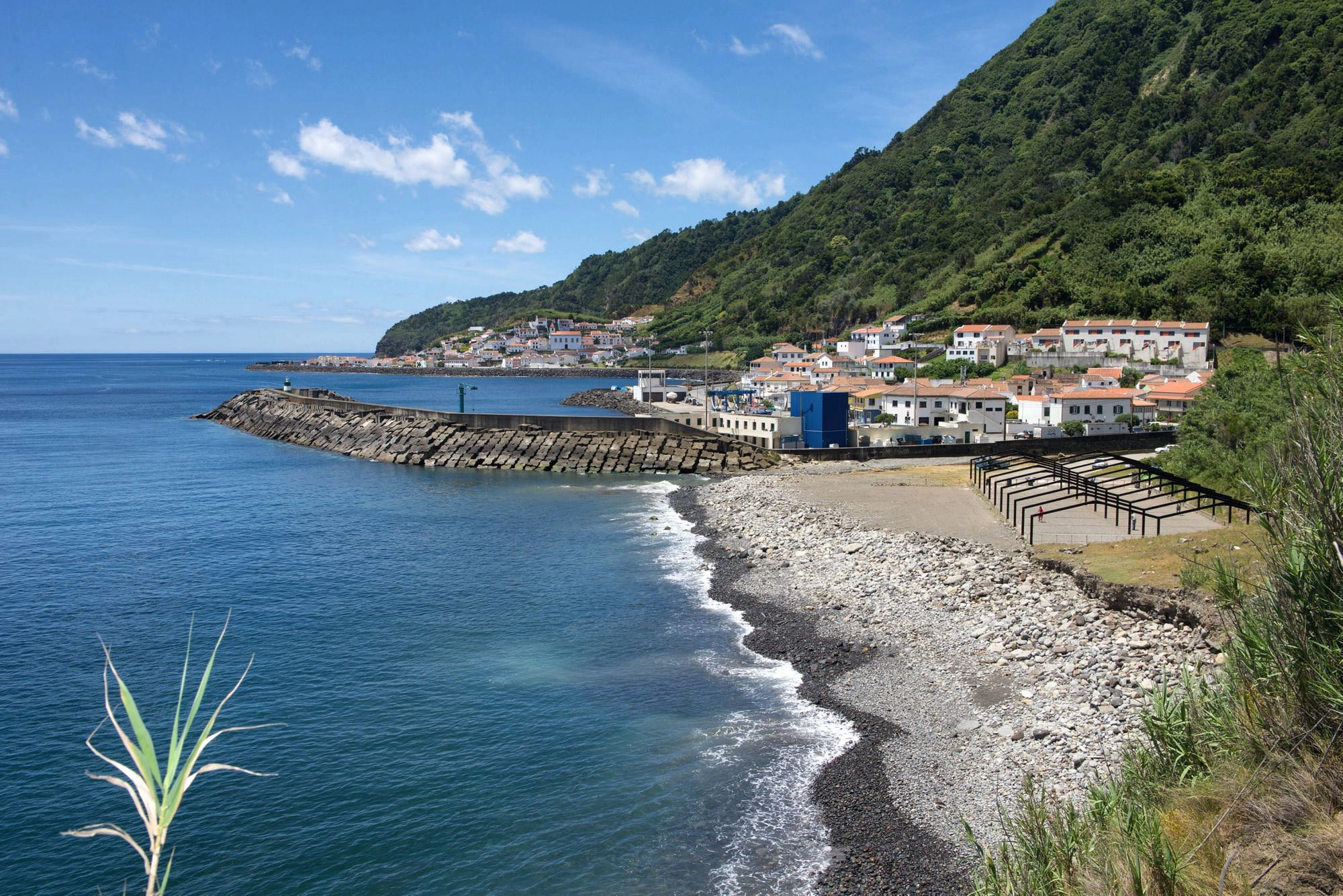 Blick zurück auf Ribeira Quente