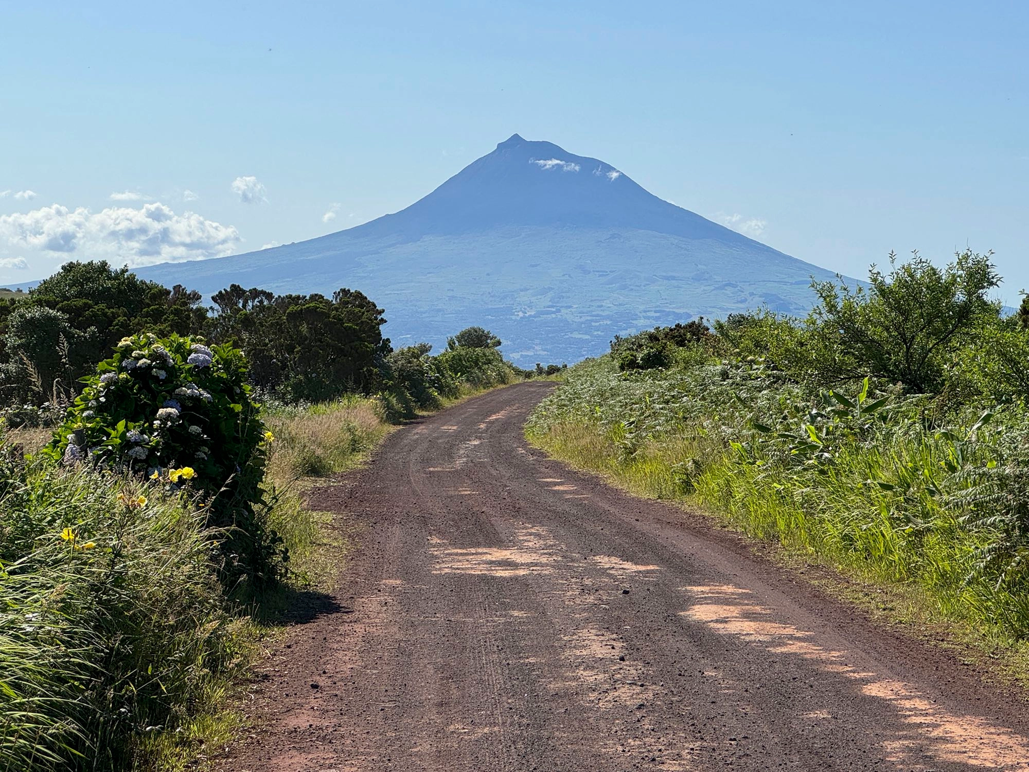 Entlang des Windparks ist der Pico stets im Blick