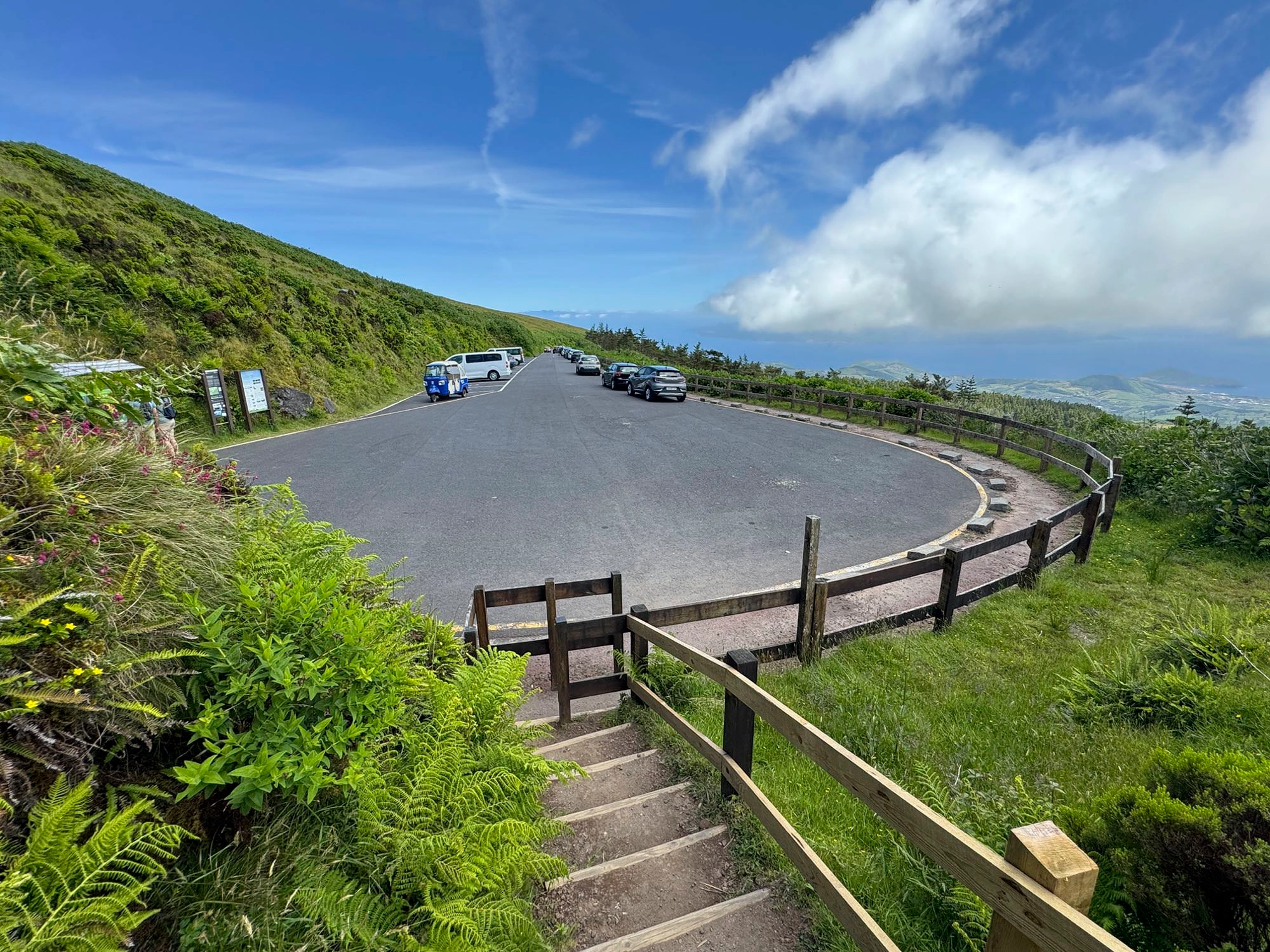 Wendeplatte an der Caldeira