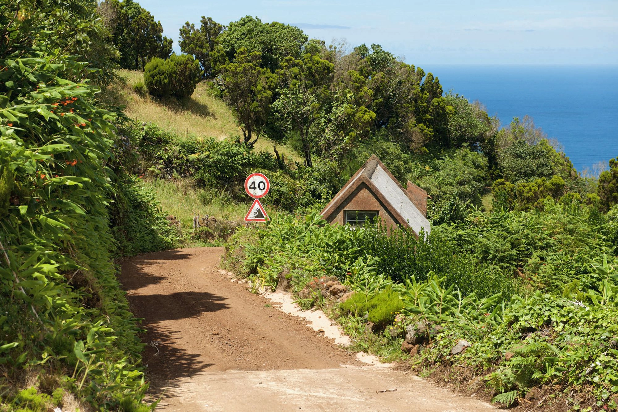 Ende der langen Schotterpiste hinauf nach Norte Pequeno
