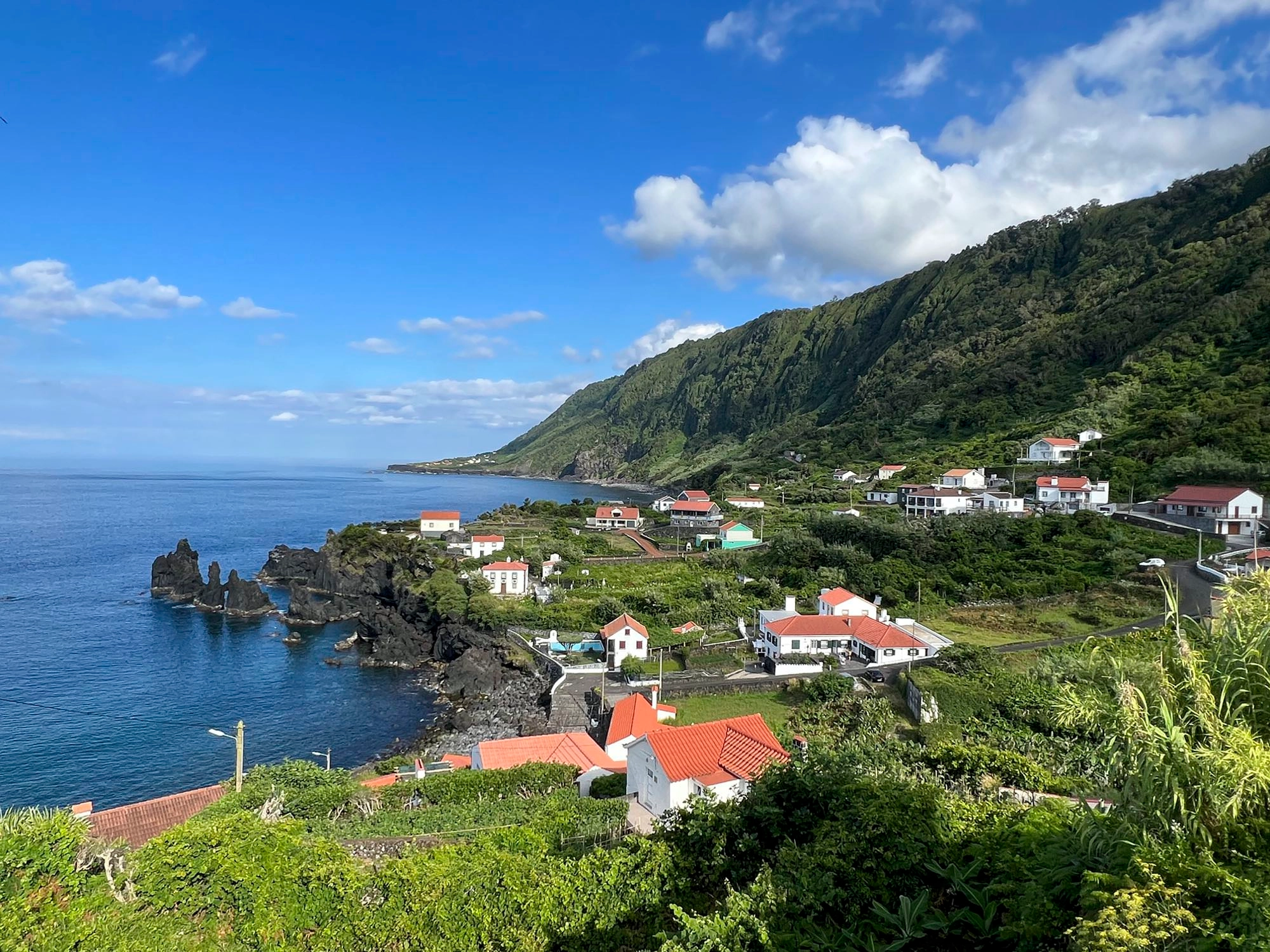 Blick über Fajã do Ouvidor