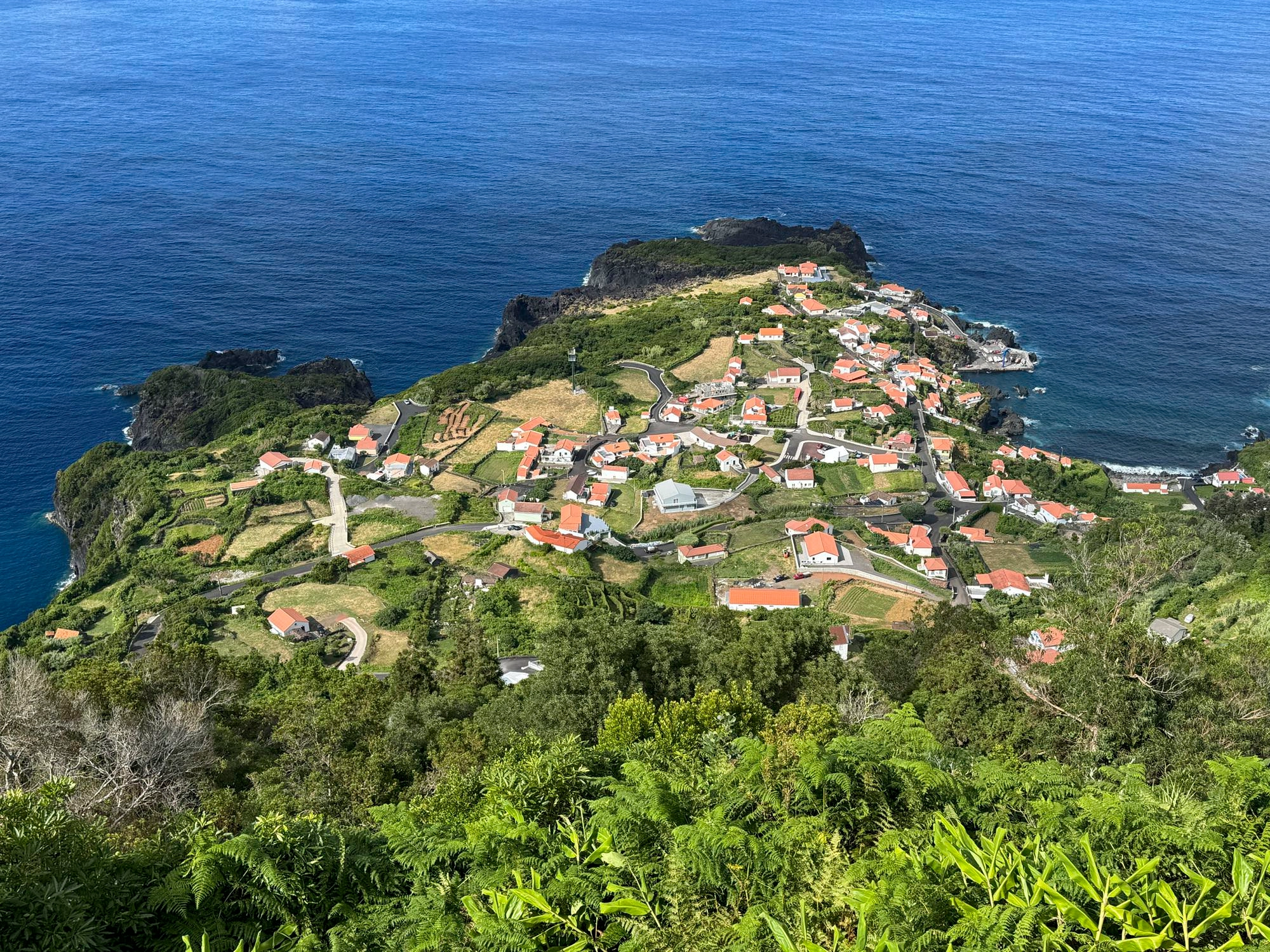 Blick auf Fajã do Ouvidor