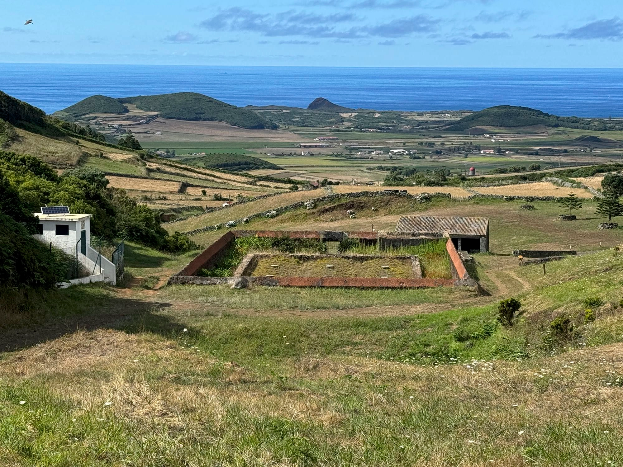Blick über den Tanque Velho nach Norden