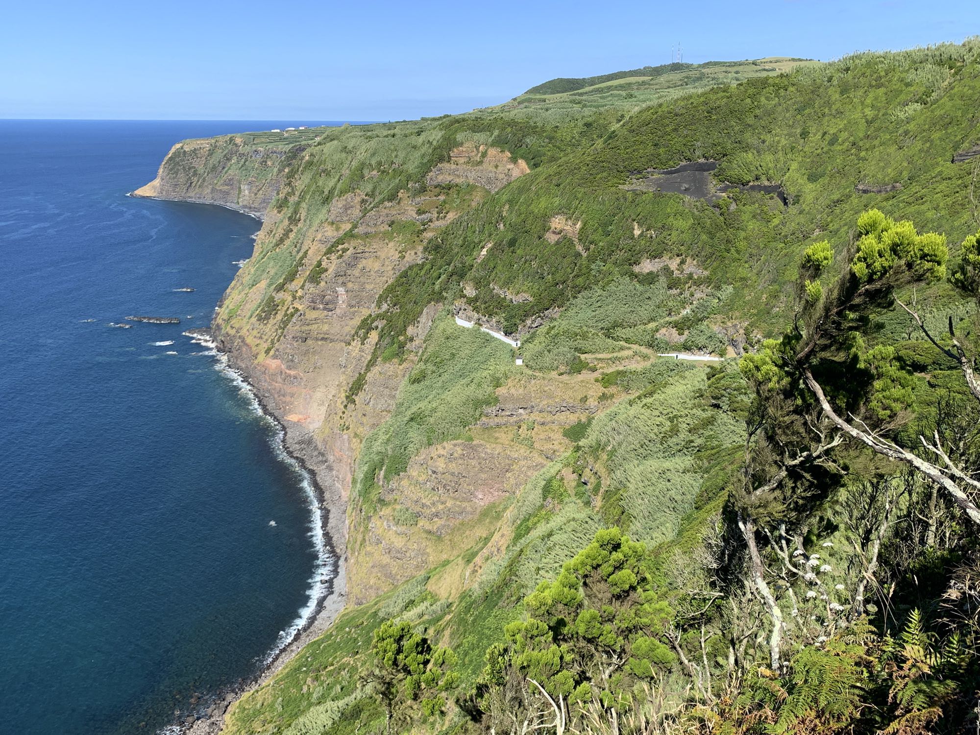 Blick auf die Westküste vor João Bom