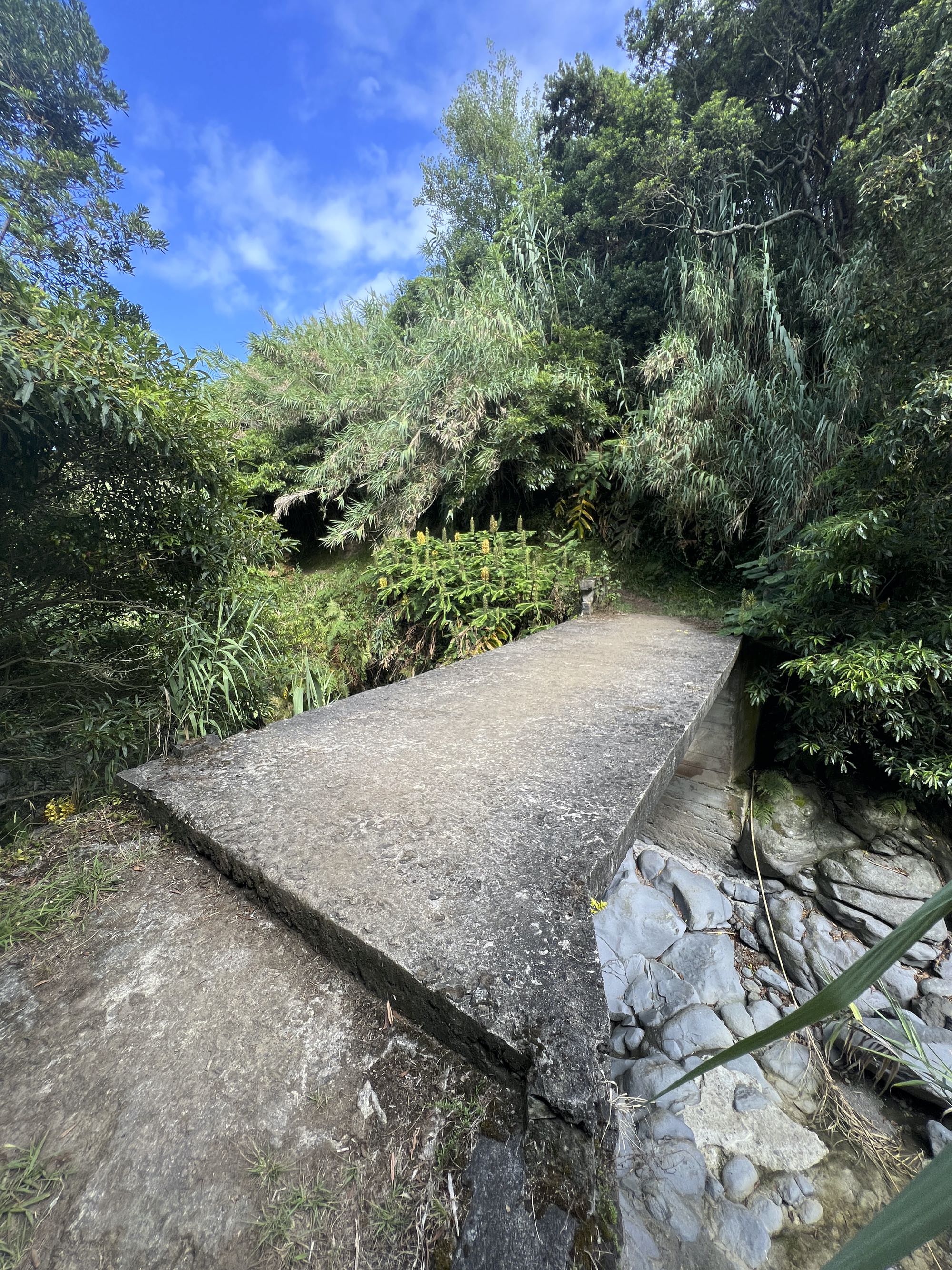 Betonbrücke über den Ribeira dos Migueis