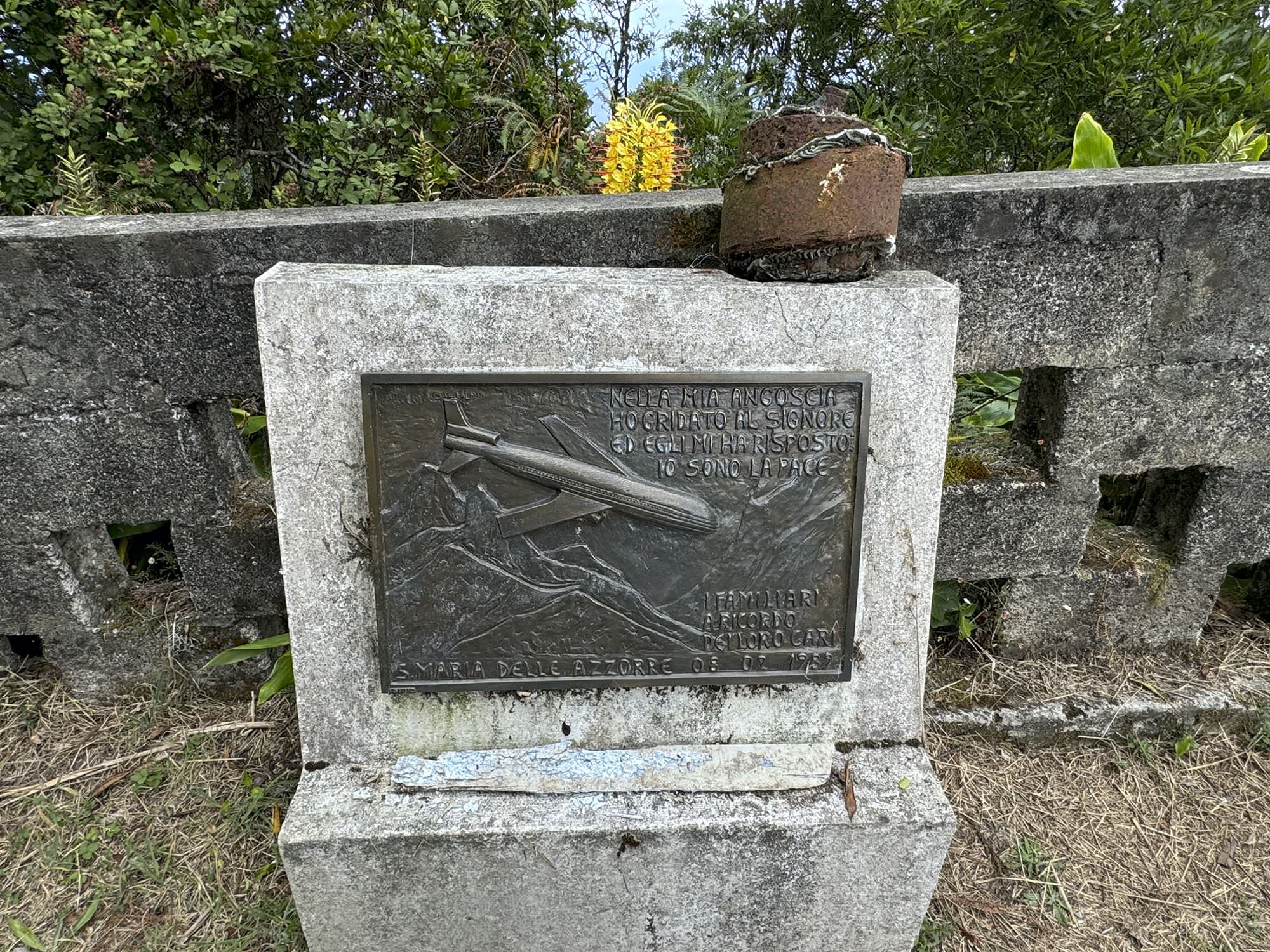 Denkmal an einen Flugzeugabsturz von 1989