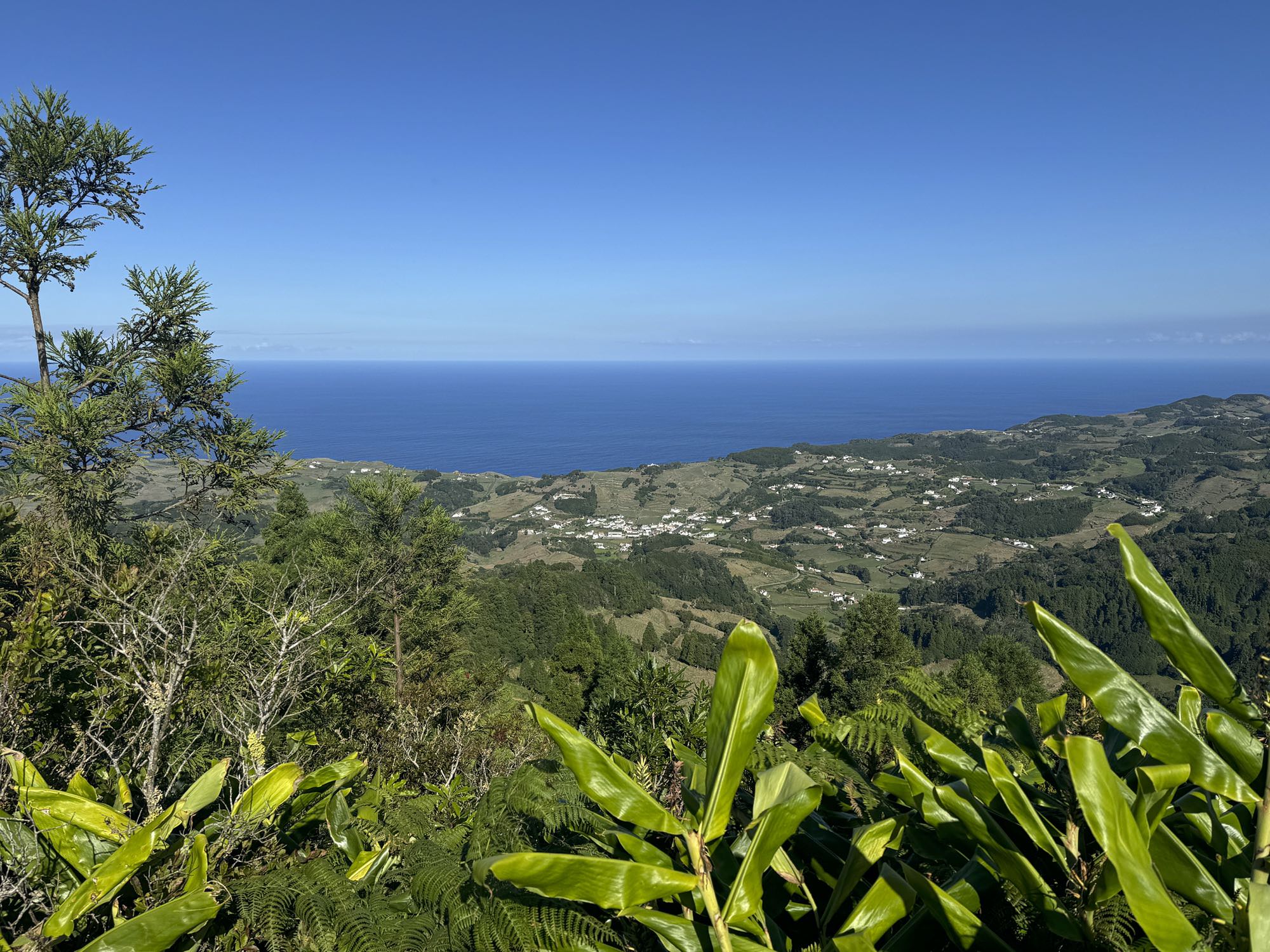 Blick hinab ins Tal von Santa Bárbara