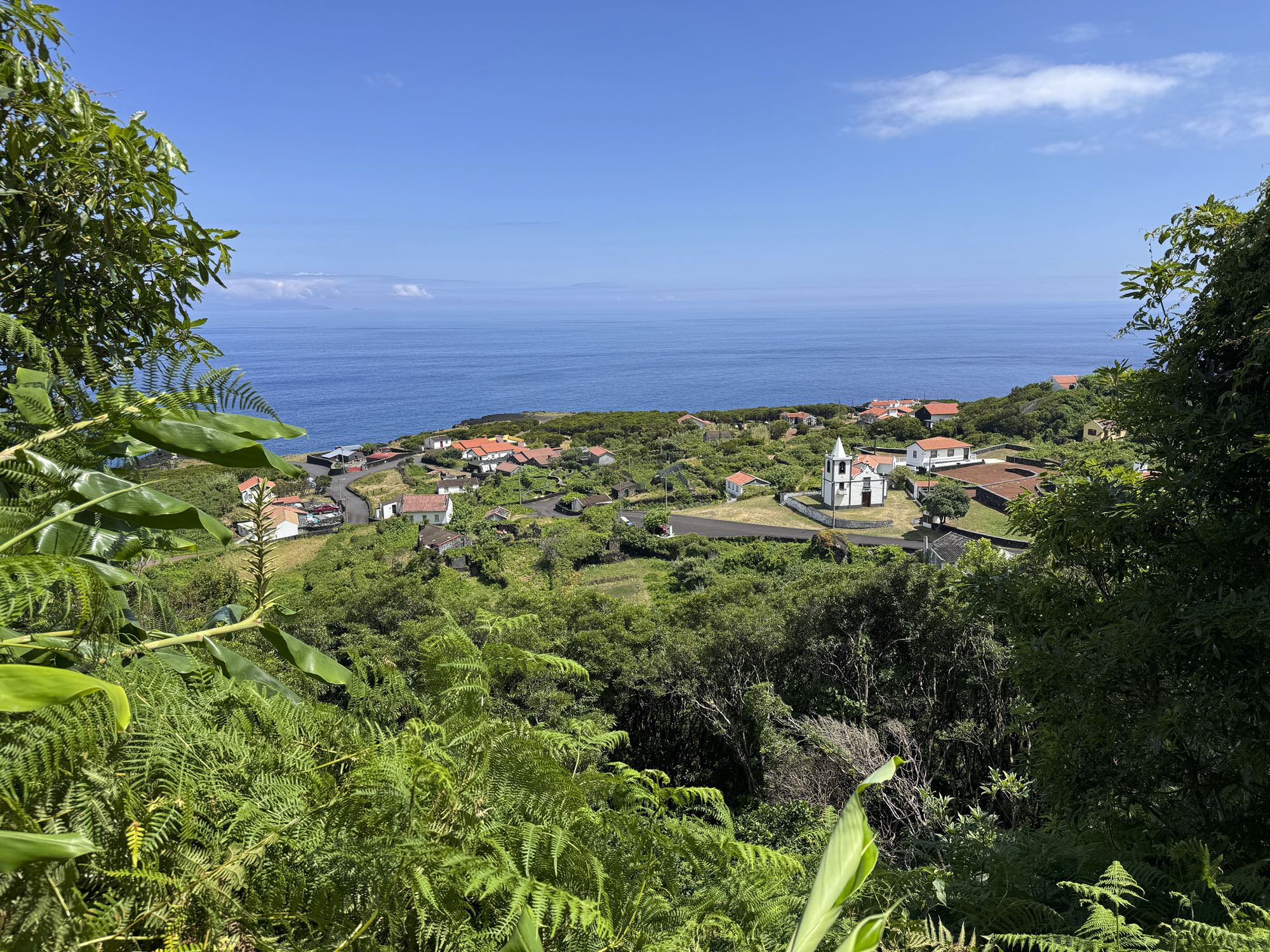Blick auf Fajã da Ribeira da Areia