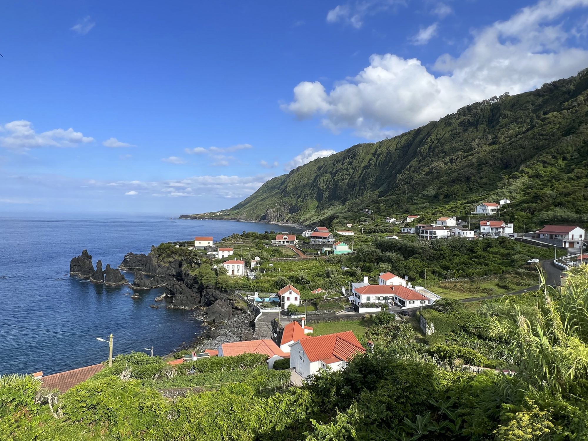 Blick über Fajã do Ouvidor