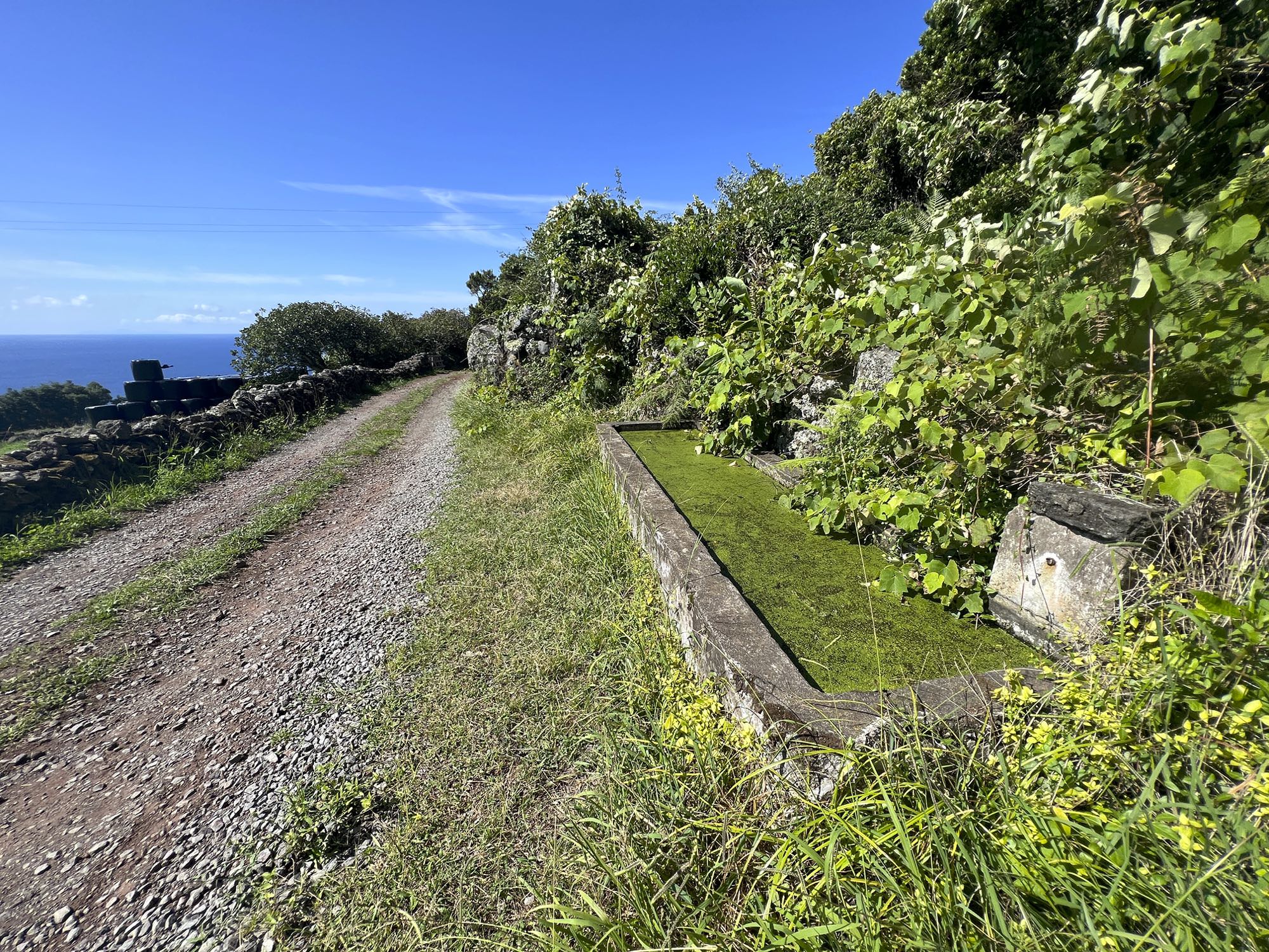 sección de la ruta en Fajã