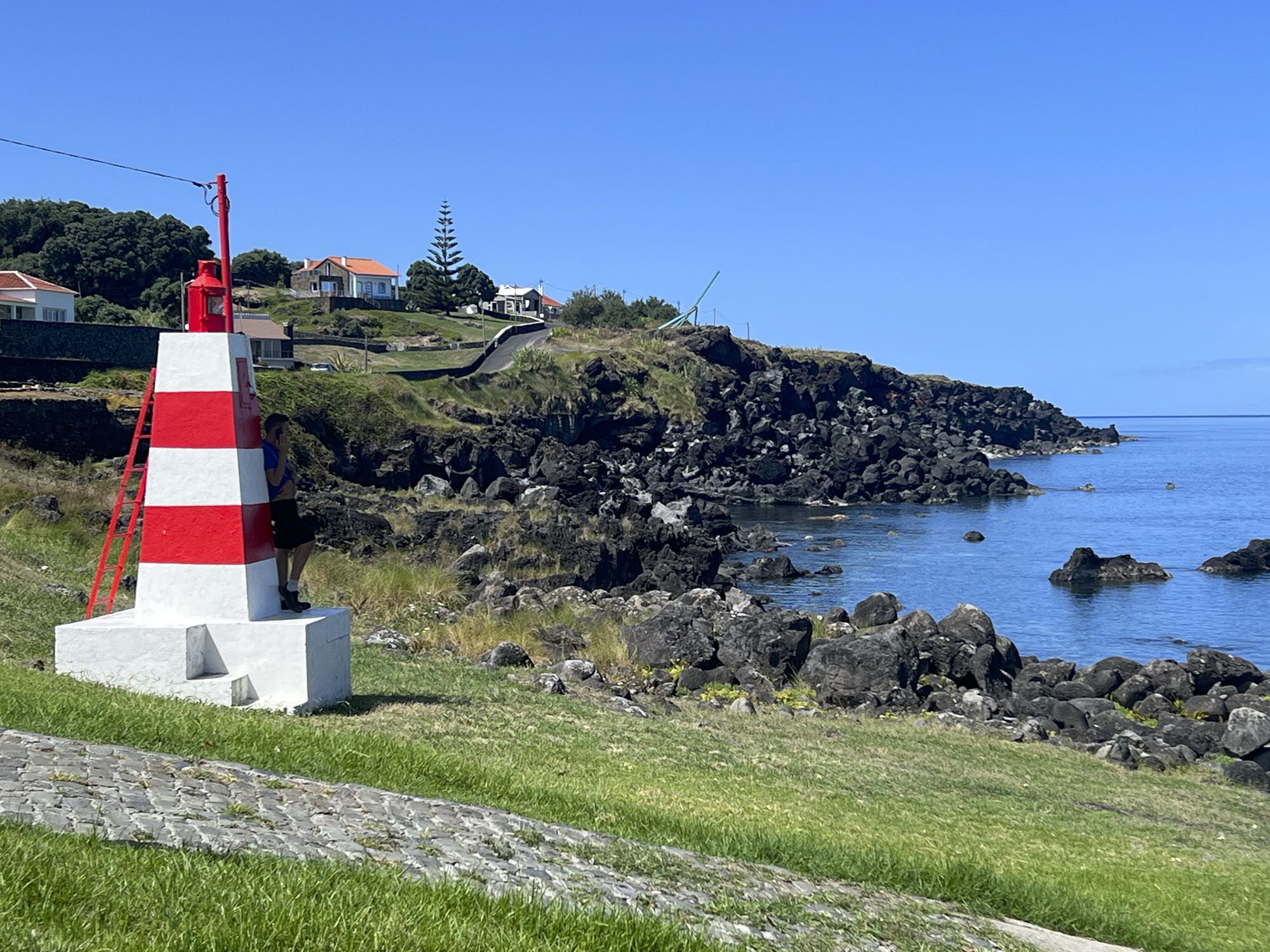 Balise au-dessus de Porto dos Biscoitos